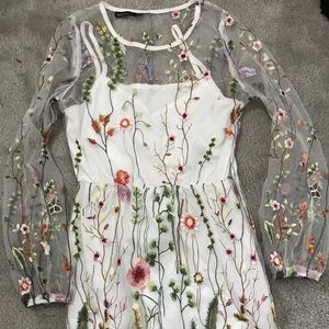 ASOS Embroidered Floral Dress